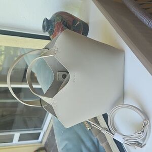 Zara Elegant Cream Handbag